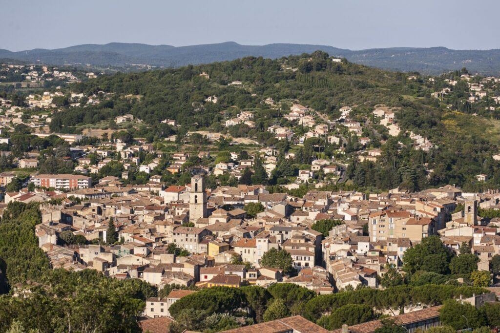 Vue aérienne de Manosque
